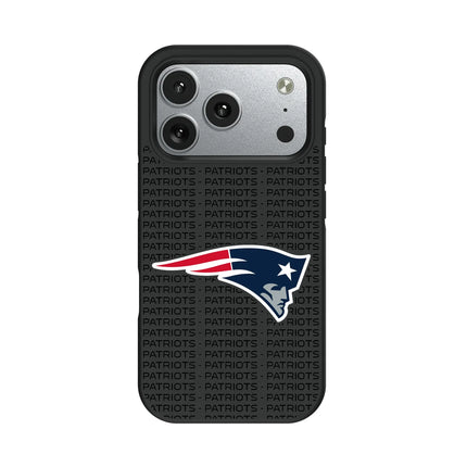 New England Patriots Text Backdrop Bump Phone Case for Apple iPhone