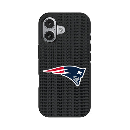 New England Patriots Text Backdrop Bump Phone Case for Apple iPhone
