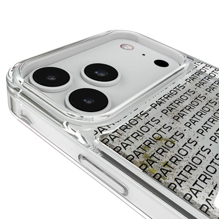 New England Patriots Text Backdrop Glitter Phone Case for Apple iPhone