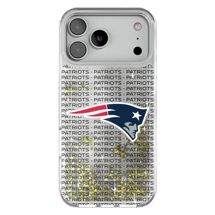New England Patriots Text Backdrop Glitter Phone Case for Apple iPhone