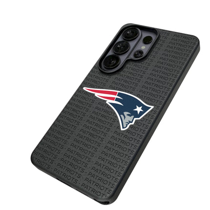 New England Patriots Text Backdrop MagSafe Compatible Phone Case for Samsung Galaxy