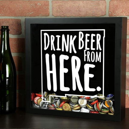 New Mexico Drink Beer From Here Beer Cap Shadow Box
