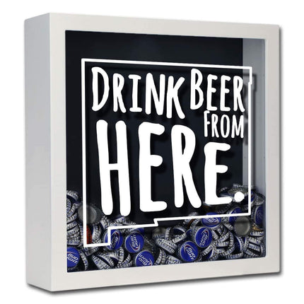 New Mexico Drink Beer From Here Beer Cap Shadow Box