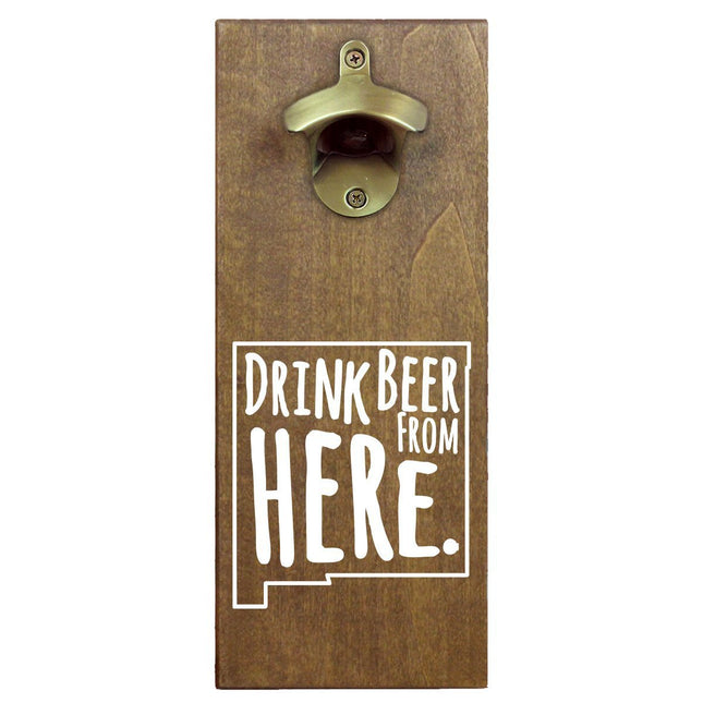 New Mexico Drink Beer From Here Cap Catching Magnetic Bottle Opener