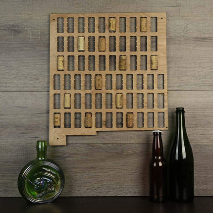 New Mexico Wine Cork Map