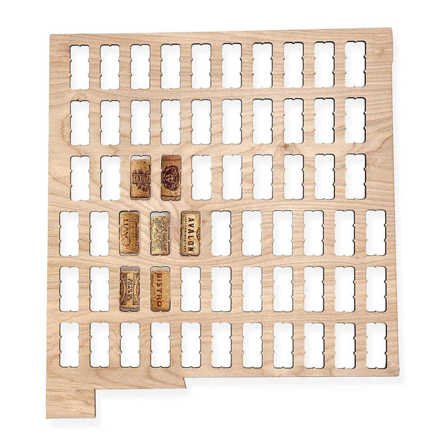 New Mexico Wine Cork Map