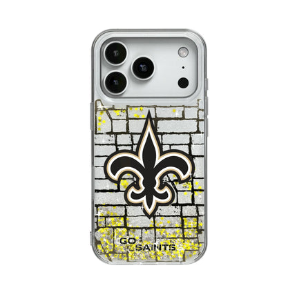 New Orleans Saints Brick Glitter Phone Case for Apple iPhone