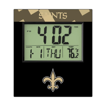 New Orleans Saints Color Block Wall Clock