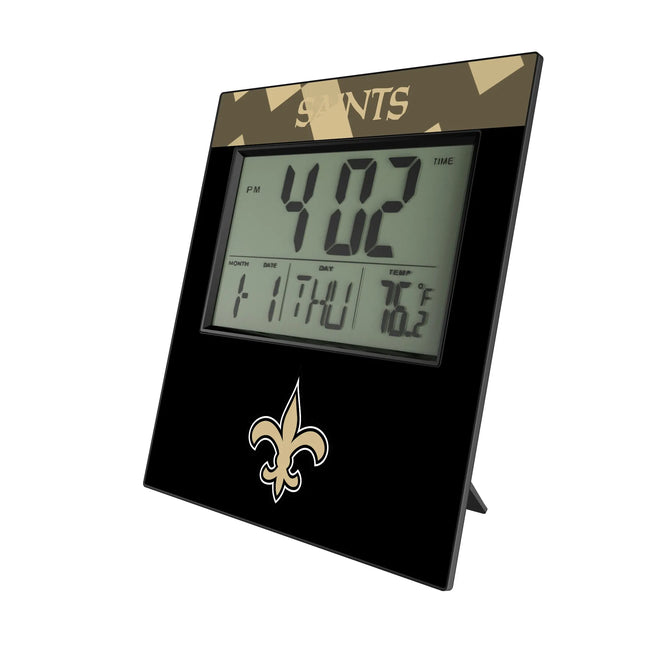 New Orleans Saints Color Block Wall Clock