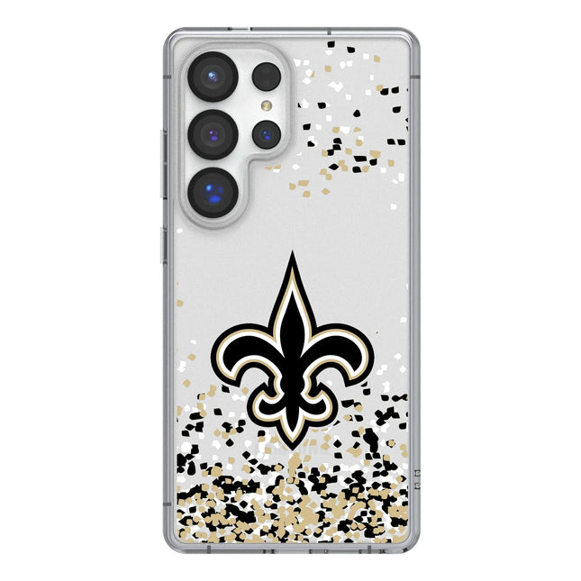 New Orleans Saints Confetti Clear Phone Case for Samsung Galaxy