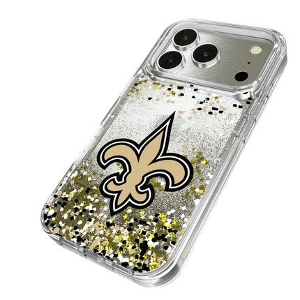 New Orleans Saints Confetti Glitter Phone Case for Apple iPhone