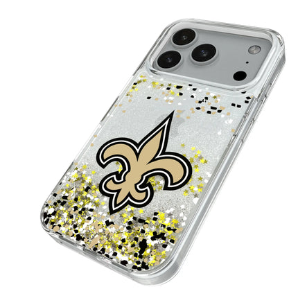 New Orleans Saints Confetti Glitter Phone Case for Apple iPhone