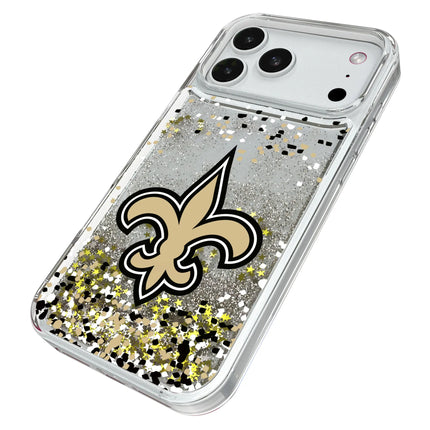 New Orleans Saints Confetti Glitter Phone Case for Apple iPhone