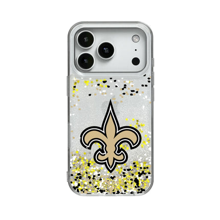 New Orleans Saints Confetti Glitter Phone Case for Apple iPhone