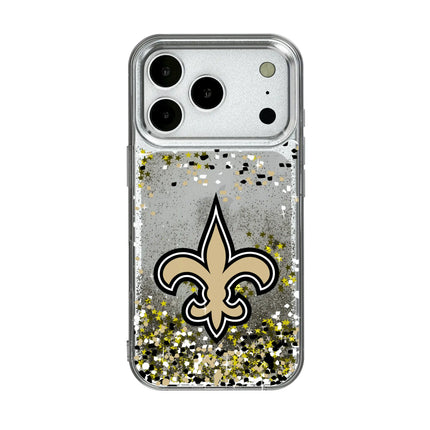 New Orleans Saints Confetti Glitter Phone Case for Apple iPhone