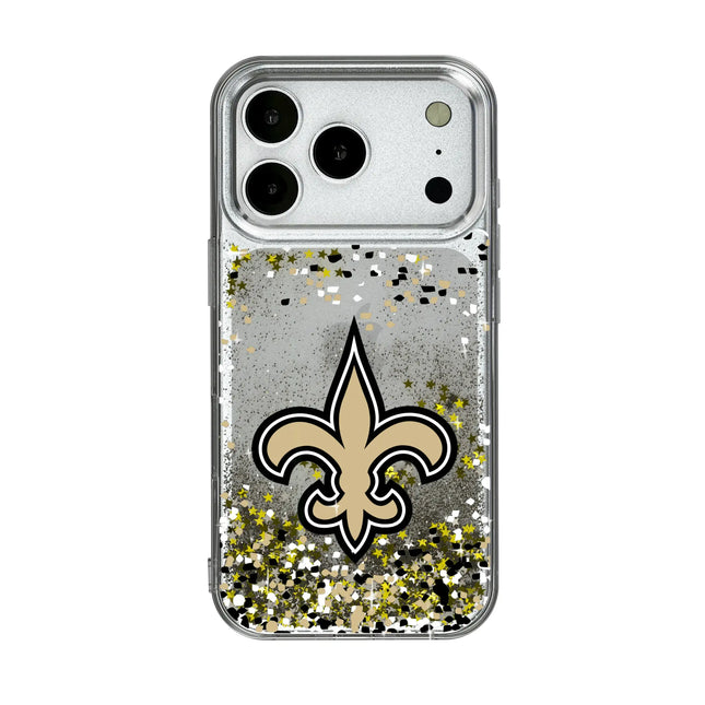 New Orleans Saints Confetti Glitter Phone Case for Apple iPhone