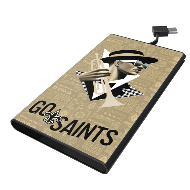 New Orleans Saints Deco 5000mAh Flat Powerbank