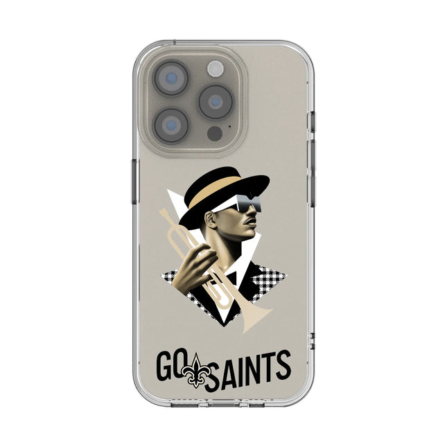New Orleans Saints Deco Clear Phone Case for Apple iPhone