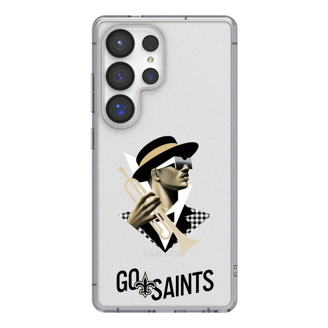 New Orleans Saints Deco Clear Phone Case for Samsung Galaxy
