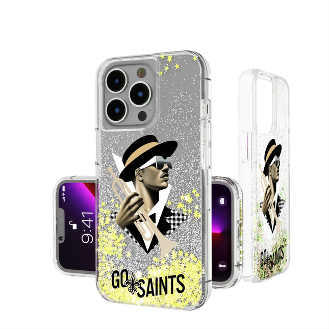 New Orleans Saints Deco Glitter Phone Case for Apple iPhone