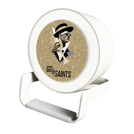 New Orleans Saints Deco Night Light Charger and Bluetooth Speaker