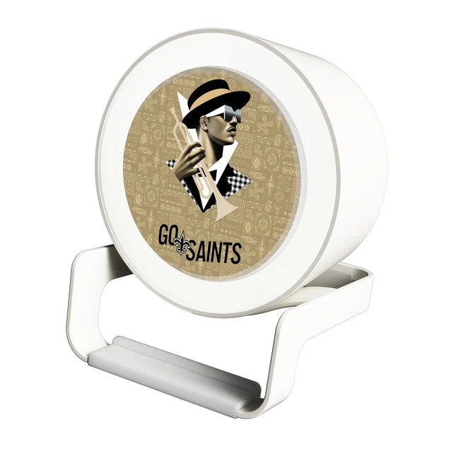 New Orleans Saints Deco Night Light Charger and Bluetooth Speaker
