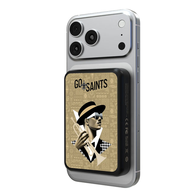 New Orleans Saints Deco Wireless Mag Power Bank