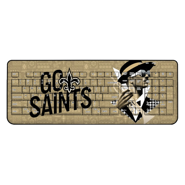 New Orleans Saints Deco Wireless USB Keyboard