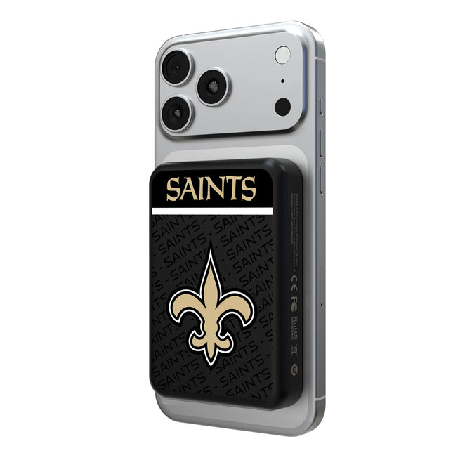 New Orleans Saints Endzone Plus Wireless Mag Power Bank