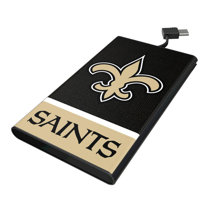 New Orleans Saints Endzone Solid 5000mAh Flat Powerbank
