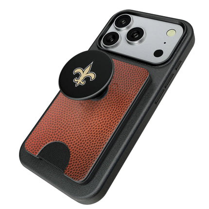 New Orleans Saints Football PopSockets MagSafe-Compatible PopWallet+