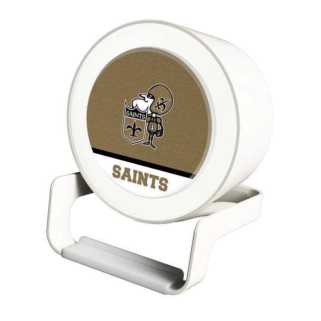 New Orleans Saints Historic Collection Endzone Solid Night Light Charger and Bluetooth Speaker