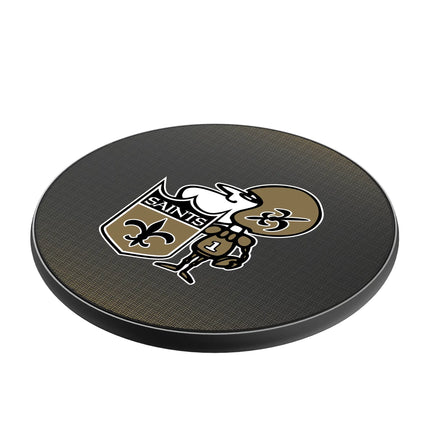 New Orleans Saints Historic Collection Linen 15-Watt Wireless Charger