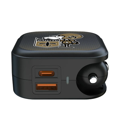 New Orleans Saints Historic Collection Linen 2 in 1 USB A/C Charger