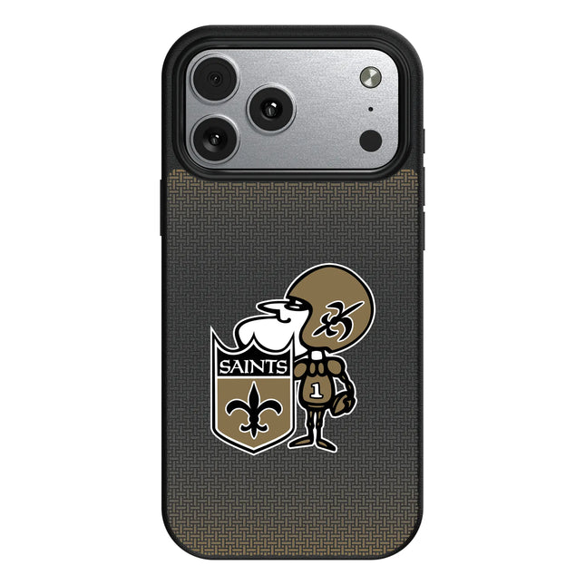 New Orleans Saints Historic Collection Linen MagSafe Compatible Phone Case for Apple iPhone