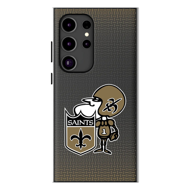 New Orleans Saints Historic Collection Linen MagSafe Compatible Phone Case for Samsung Galaxy