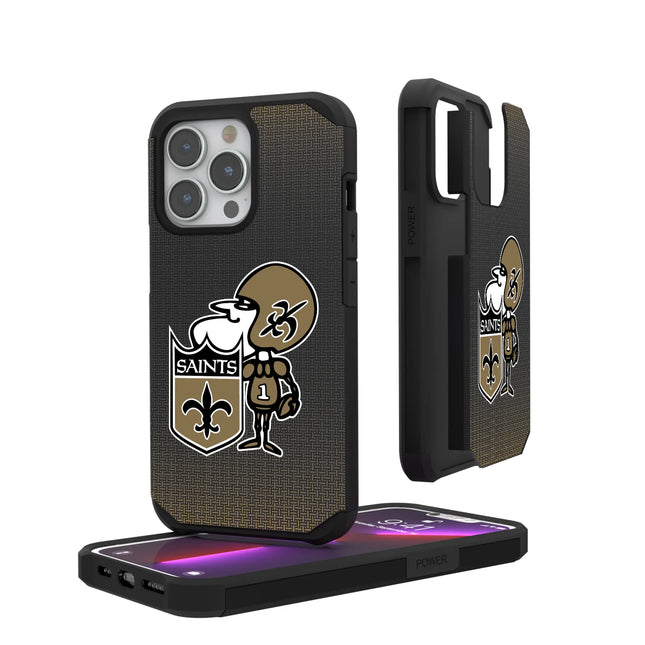 New Orleans Saints Historic Collection Linen Rugged Phone Case for Apple iPhone