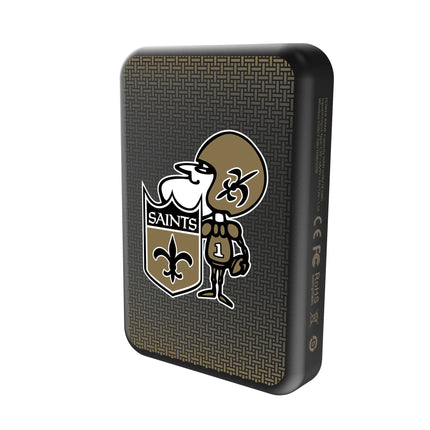 New Orleans Saints Historic Collection Linen Wireless Mag Power Bank