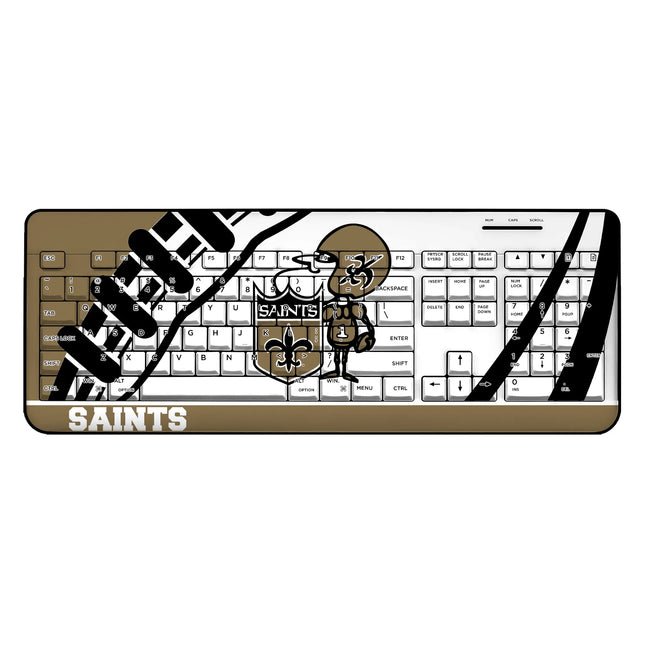 New Orleans Saints Historic Collection Passtime Wireless USB Keyboard