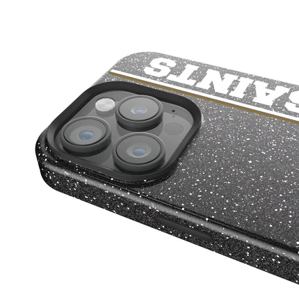 New Orleans Saints Historic Collection Sidebar Black Bling Phone Case for Apple iPhone