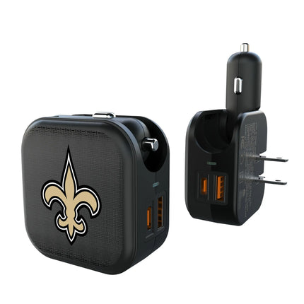 New Orleans Saints Linen 2 in 1 USB A/C Charger