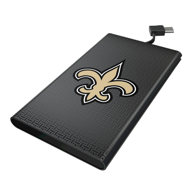New Orleans Saints Linen 5000mAh Flat Powerbank