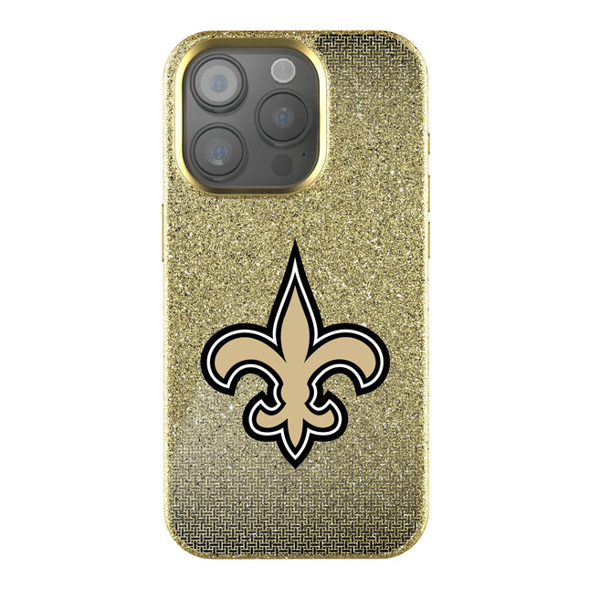 New Orleans Saints Linen Bling Phone Case for Apple iPhone