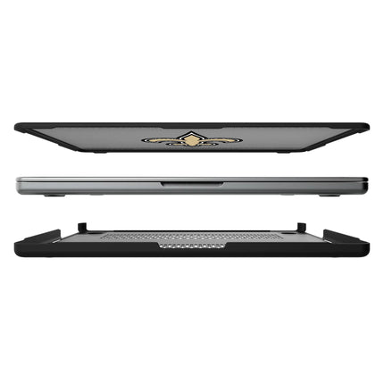 New Orleans Saints Linen Laptop Case for Apple MacBook
