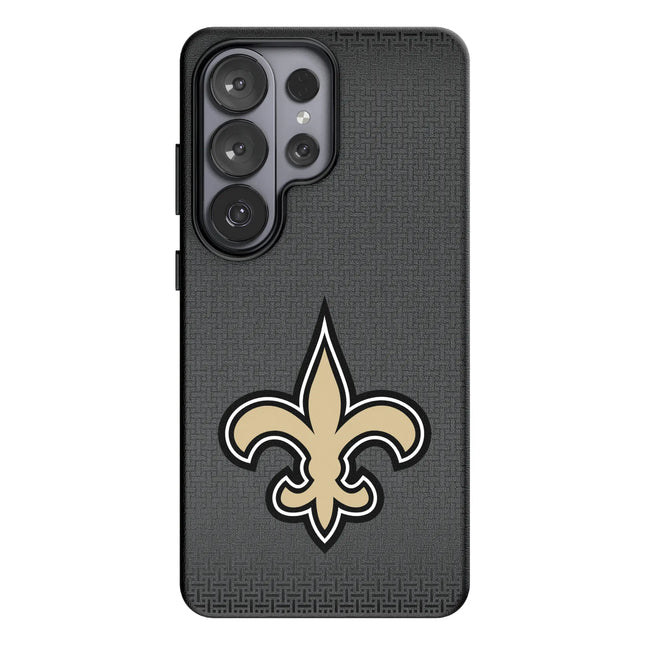 New Orleans Saints Linen MagSafe Compatible Phone Case for Samsung Galaxy
