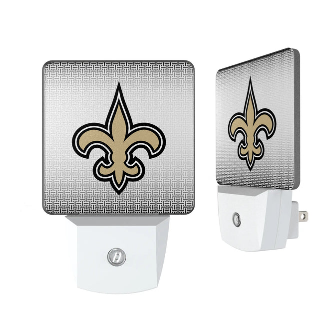 New Orleans Saints Linen Night Light 2-Pack