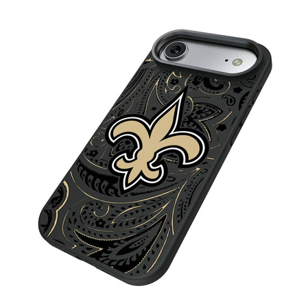 New Orleans Saints Paisley Bump Phone Case for Apple iPhone