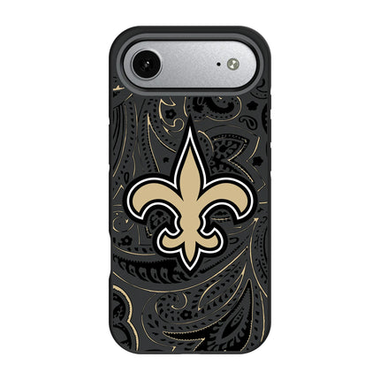 New Orleans Saints Paisley Bump Phone Case for Apple iPhone
