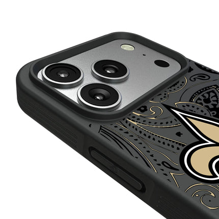 New Orleans Saints Paisley Bump Phone Case for Apple iPhone