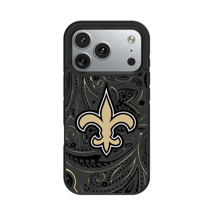New Orleans Saints Paisley Bump Phone Case for Apple iPhone